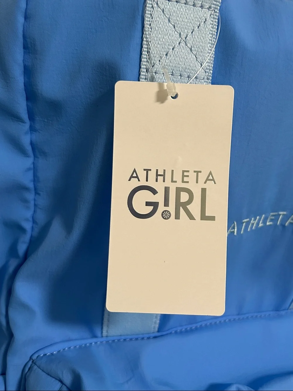 Athleta Girl Always Backpack Sky Blue white Backpack New School Backpack Travel - Picture 4 of 13